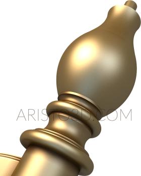 Free examples of 3d stl models (Furniture legs, stand. Download free 3d model for cnc - USNJ_0541) 3D